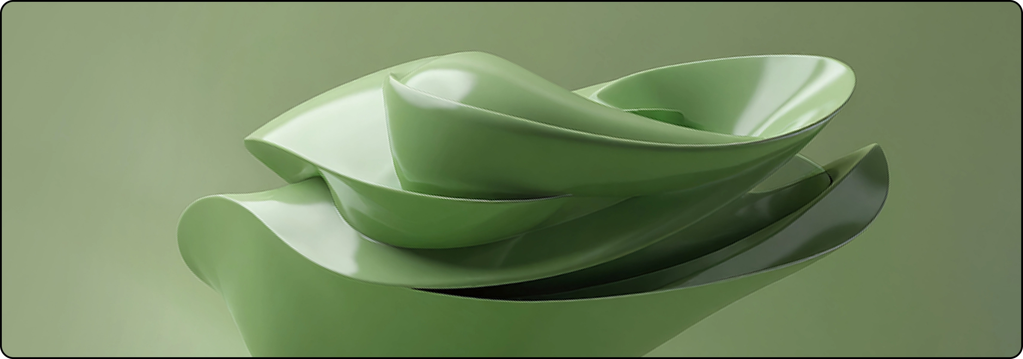 sustainability and green transformation An abstract green image with organic shapes, representing sustainability and green transformation training.