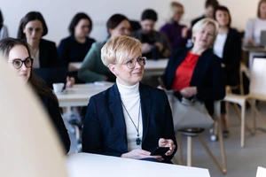 KTU MVG centro vadovė doc. dr. Jurgita Stravinskienė dalyvauja renginyje, kuriame aptariamos &scaron;iuolaikinio mokymosi visą gyvenimą kryptys.