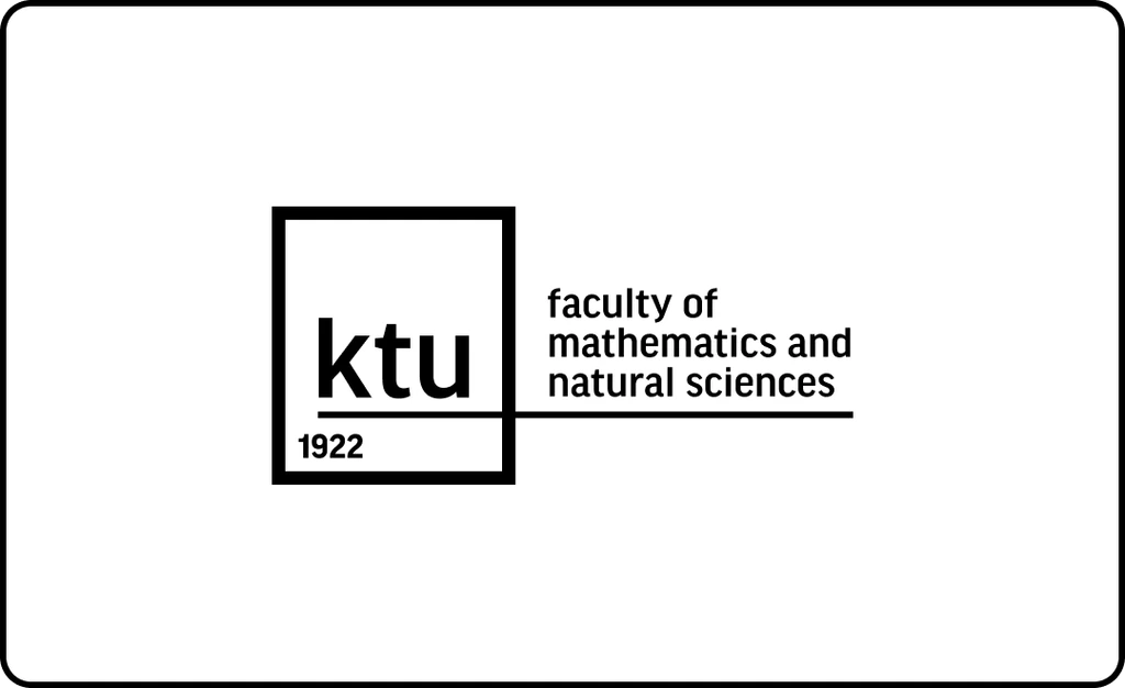 KTU Faculty of Mathematics and Natural Sciences logo representing expertise in scientific research, mathematics, chemistry, physics, and interdisciplinary natural sciences.