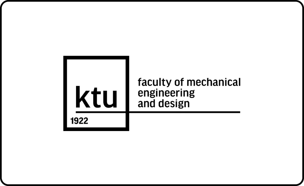KTU Faculty of Mechanical Engineering and Design logo representing expertise in mechanical systems, product engineering, and creative industrial design.